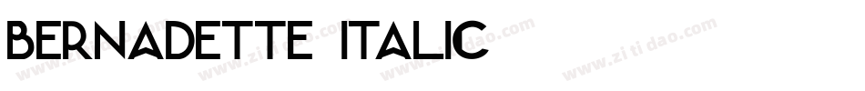 Bernadette Italic字体转换